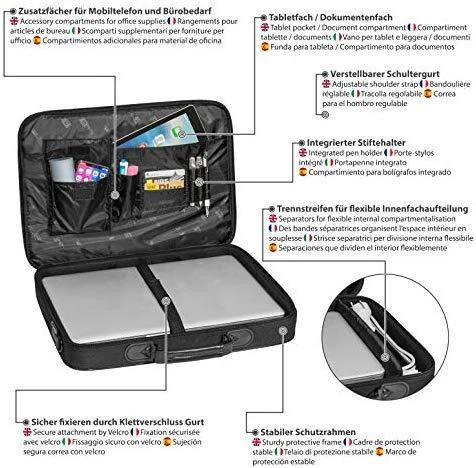 PEDEA Trendline-Bag 17.3" - Messenger case - 43.9 cm (17.3") - 1kg