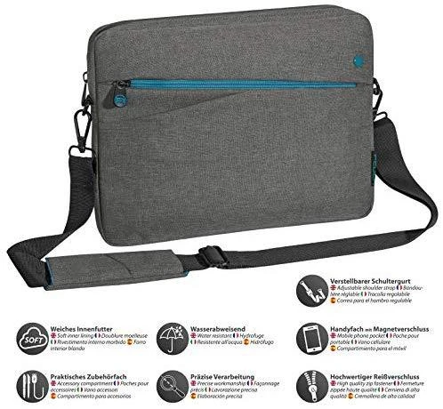 PEDEA Fashion Planšetinis kompiuteris Case Sleeve Bag 12.9 inch with pockets for accessories, pilkas