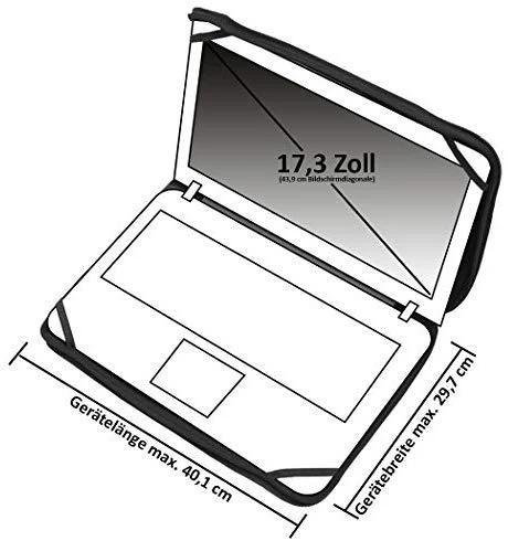 PEDEA 66060300 - Sleeve case - 43.9 cm (17.3") - Juodas