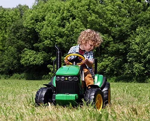 Traktorius Peg Perego John Deere Power Pull akumuliatorius su priekaba