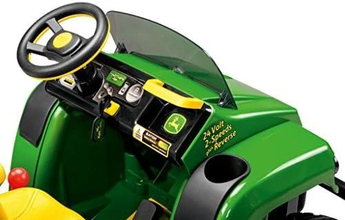 Peg Perego John Deere Double visureigis, maitinamas 12V Gator HPX akumuliatoriumi