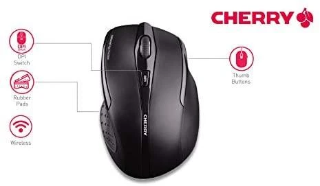 Pelė CHERRY MW3000, belaidė, juoda / MS-175
