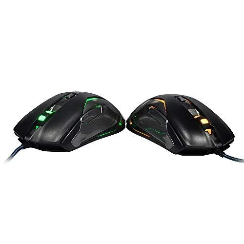 E-Blue Mėlyna E-mėlynas Auroza FPS Pelė su laidu, juoda, 8200DPI