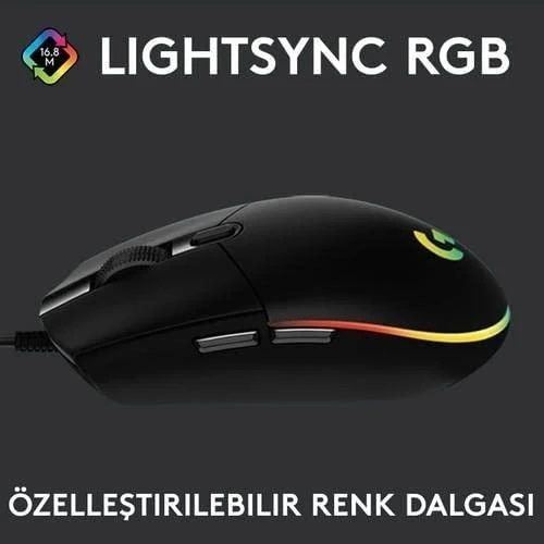 LOGITECH G102 LIGHTSYNC Pelė su laidu žaidimams - Mėlynas - USB - EER