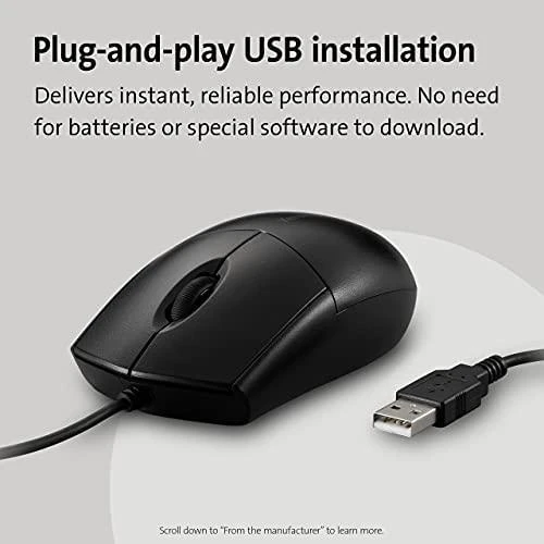 Kensington Pro Fit Washable Laidinė pelė USB-A 1600 DPI, Juoda