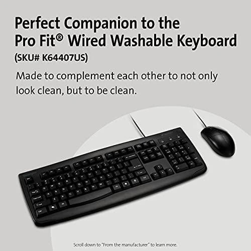 Kensington Pro Fit Washable Laidinė pelė USB-A 1600 DPI, Juoda