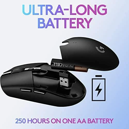 Belaidė žaidimų pelė Logitech G305 Hero, Lightspeed, Balta