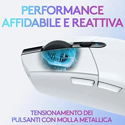 Belaidė žaidimų pelė Logitech G305 Hero, Lightspeed, Balta