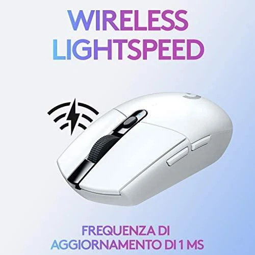 Belaidė žaidimų pelė Logitech G305 Hero, Lightspeed, Balta