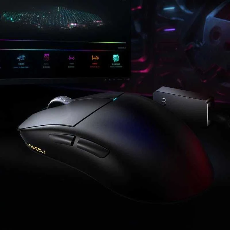 Lamzu Atlantis Mini 4K Juodas Belaidė žaidimų pelė juodos spalvos