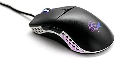 Ducky Feather Black & White pelė žaidimams su Huano Switch