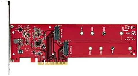StarTech StarTech DUAL-M2-PCIE-CARD-B vidinis M.2 adapteris