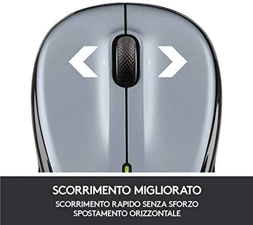 LOGITECH M325s Pelė dešinės ir kairės pusės optinis 5 mygtukai belaidis 2.4 GHz USB belaidis imtuvas pilkas
