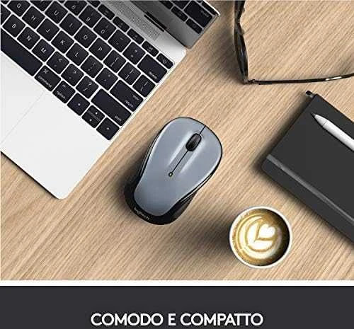 LOGITECH M325s Pelė dešinės ir kairės pusės optinis 5 mygtukai belaidis 2.4 GHz USB belaidis imtuvas pilkas