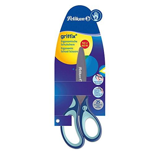 Pelikan Žirklės dešiniarank. bukais galais GRIFFIX 14cm mėta-tamsiai mėlynos
