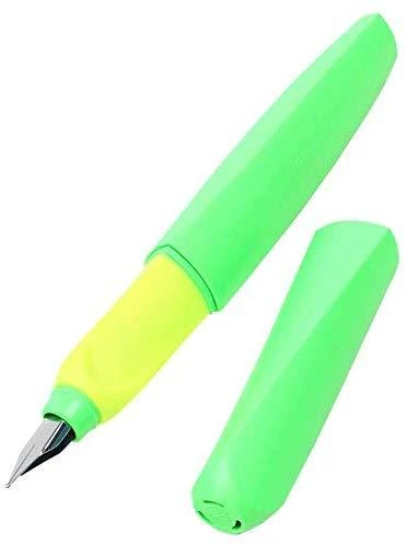 Pelikan Twist P457 M Neon žalia plunksnakočiai + 2 kasetės