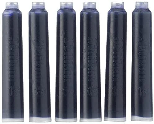Rašalo kapsulės Pelikan TP/6, trumpos, mėlynos (6 vnt.) 1223-012
