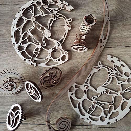 Dėlionė Wooden city Wooden.City 3D medinio laikrodžio galvosūkis – švytuoklė