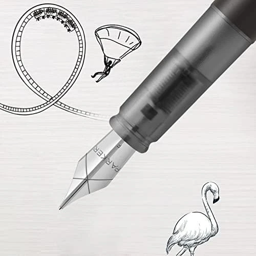 Parker Parker Vector XL Metallic Juodas C.C. Fountain Pen M