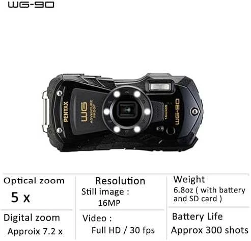 Pentax WG-90 Juodas