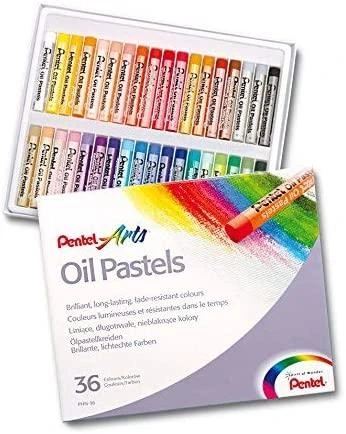 Aliejinės pastelės 36 spalvų PENTEL PHN36