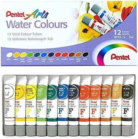 Pentel akvarelinių dažų tūbelių rinkinys