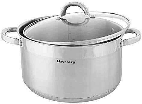 Puodas Plieninis puodas, 18 cm skersmens, 2,6 l, Klausberg