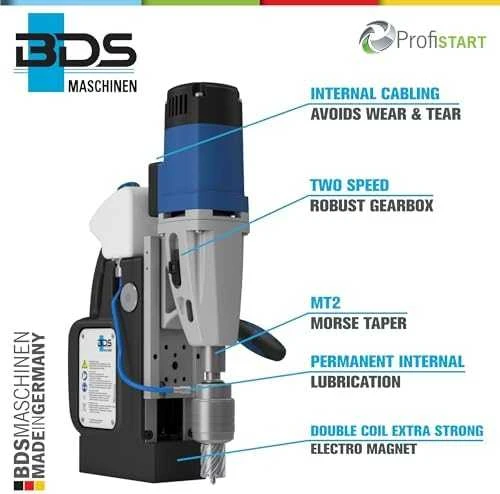 Stacionarus gręžtuvas BDS MAB 455; 1050 W; elektrinis; magnetinis