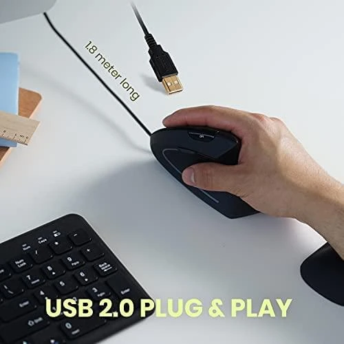 Carruzzo Perixx PERIMICE-513 kompiuterinė pelė Biuras dešinei rankai USB A tipo Optinis 1600 DPI