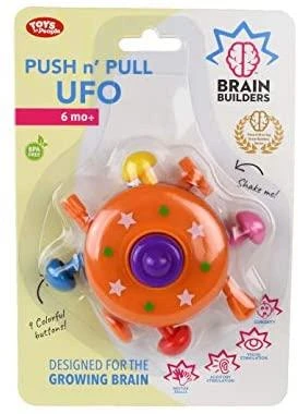 Interaktyvus „Brain Builders" žaidimas „UFO“ 6mėn+ / Push and Pull UFO