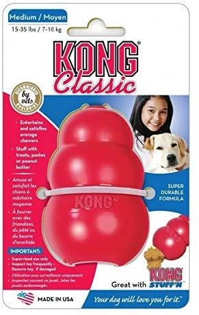 KONG CLASSIC Raudonas - žaislas šunims M
