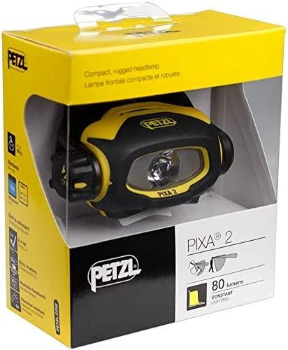 Petzl E78BHB 2 Pixa 2 priekinis žibintas juodas/geltonas