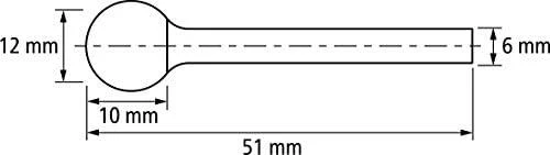 Kietmetalio freza PFERD HM KUD 1210/6 Allround