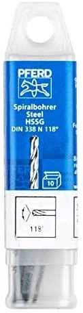 Grąžtas 19 dalių metalo grąžtų rinkinys PFERD DIN338 HSSE N 1-10 Inox