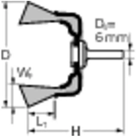 Metalinis šepetys-taurelė 50x10mm PFERD TBU ST 0,3