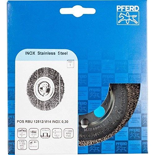 Metalinis šepetys PFERD RBU 12512/M14 INOX 0,30 SG