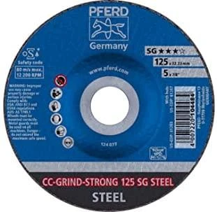 Šlifavimo diskas PFERD CC-Grind-Strong 125 SG Steel