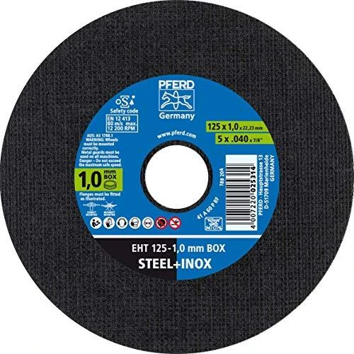 Metalo pjovimo diskas PFERD EHT125-1,0 Steelox