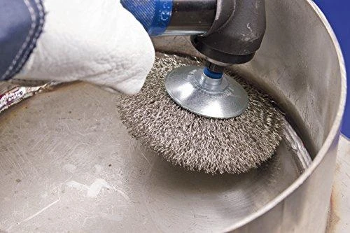 Metalinis šepetys su koteliu PFERD KBU 8010/6 INOX 0,3 SG