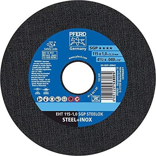 Nerūd. plieno pjovimo diskas PFERD EHT125-1.0 A60 S SGP INOX