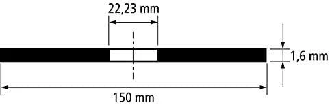 Nerūd. plieno pjovimo diskas PFERD EHT 150x1,6mm A46 P PSF-INOX