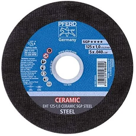 Pjovimo diskas PFERD EHT 125-1,0 Ceramic SGP Steel