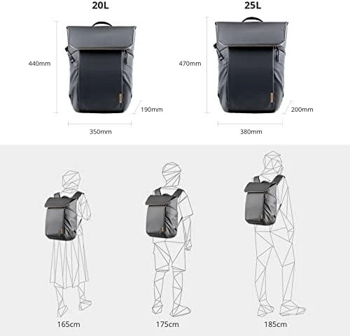 PGYTECH OneGo Air kuprinė 20L (Obsidian Juodas)