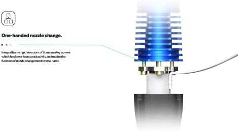 Phaetus Rapido Hot-End High Flow - mėlynas