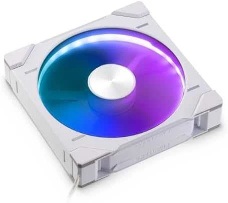 Phanteks D30 baltas 140mm ventiliatorius su RGB apšvietimu