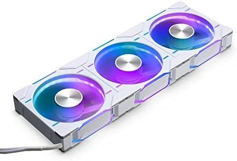 Phanteks D30 balti 120mm ventiliatoriai su RGB apšvietimu