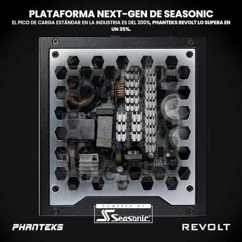 Phanteks Revolt 1600W Titanium, ATX 3.0, PCIe 5.0, fully modular - 1600 Watt, juodos spalvos