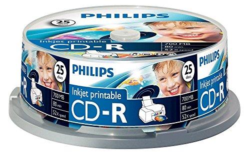 1x25 Philips CD-R 80 min. 700 MB 52x IW SP