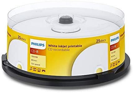 1x25 Philips CD-R 80 min. 700 MB 52x IW SP