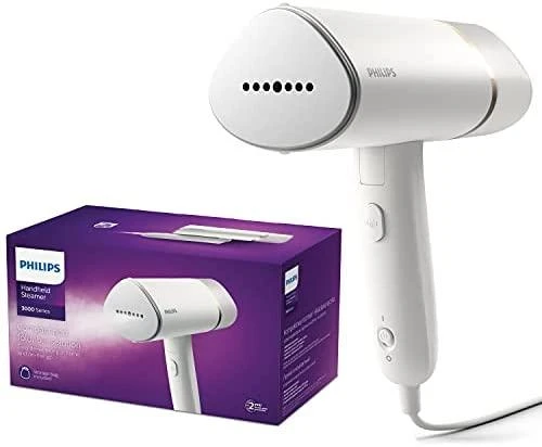 Philips 3000 serijos rankinis garintuvas STH3020/10 Kompaktiškas ir sulankstomas Paruoštas naudoti per ~30 sekundžių 1000W, iki 20g/min. Nereikia lyginimo lentos